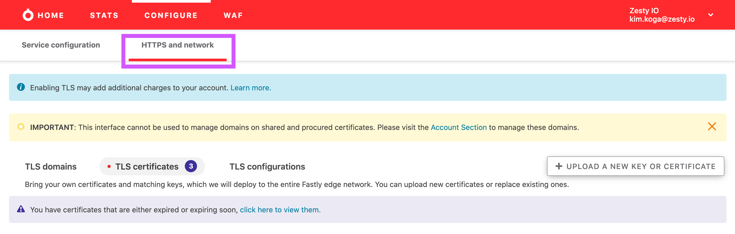 Select HTTPS and Network