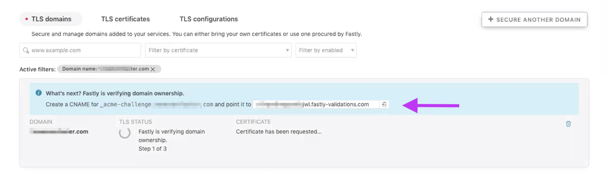 verify domain ownership